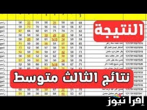 موعد نتائج الثالث متوسط 2024 الدور الثاني pdf والاستعلام عن نتائج الصف الثالث المتوسط الدور الثاني موقع نتائجنا