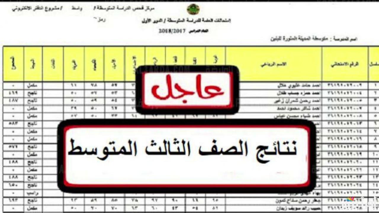 الاستعلام عن نتائج الثالث متوسط الدور الثاني 2024 عبر الموقع الرسمي لوزارة التربية والتعليم العراقية