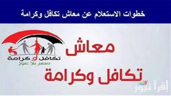 رابط الاستعلام عن معاش تكافل وكرامة 2024 عبر moss.gov.eg .. تعرف على أوراق التقديم على معاش تكافل وكرامة
