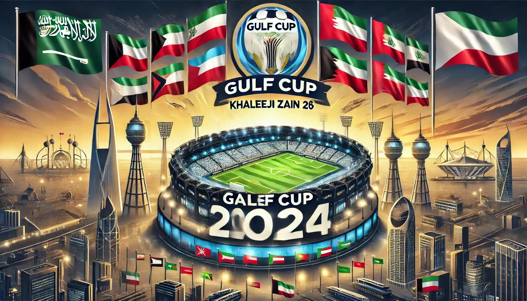 5 قنوات مجانية تنقل مباريات كأس الخليج 2024 في نسخته السادسة والعشرين للفوز باللقب لتكون اولي المباريات الكويت وعمان
