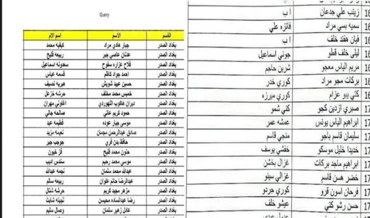 كيفية الاستعلام عن أسماء الرعاية الاجتماعية الوجبة السابعة الجديدة