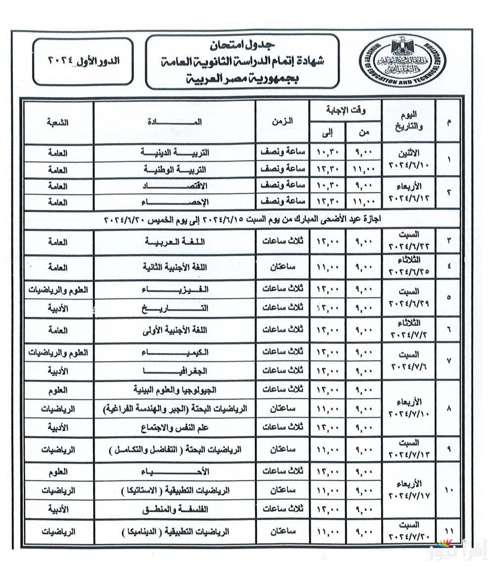 “عاجل” موعد امتحانات الترم الأول 2024 لطلاب كل المراحل التعليمية ابتدائي واعدادي وثانوي