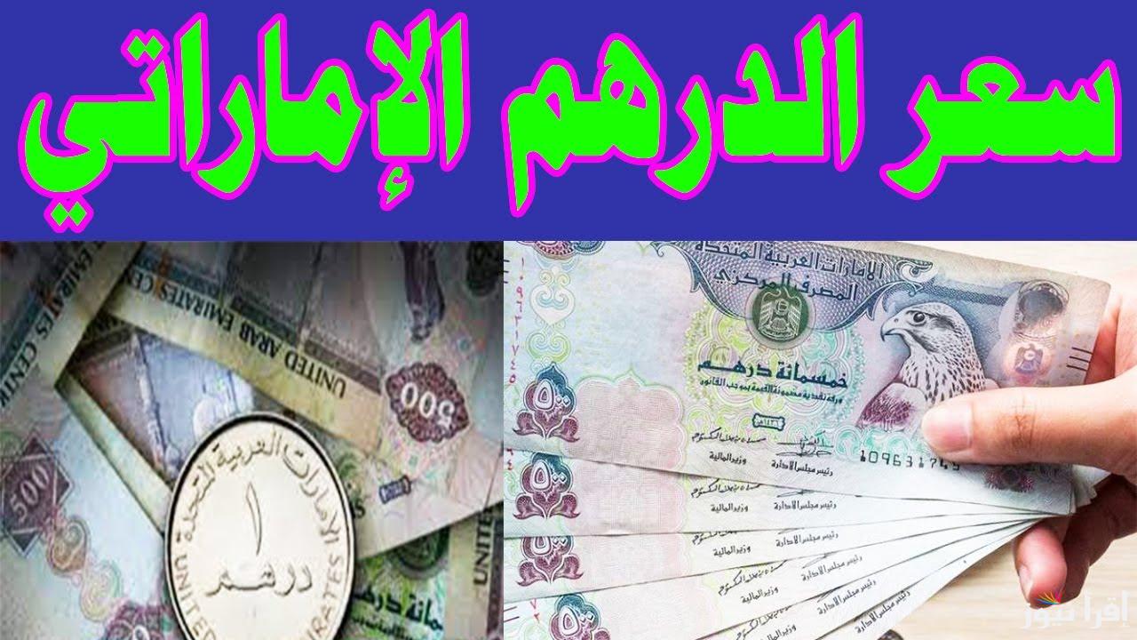 سعر الدرهم الاماراتي مقابل الجنية المصري اليوم السبت 18 يناير 2025 داخل السوق السوداء والبنوك التجارية