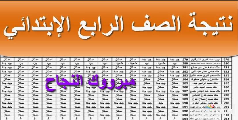 رابعة ابتدائي .. نتيجة الصف الرابع الابتدائي 2025 ورابط الاستعلام عبر الموقع الرسمي بالرقم القومي