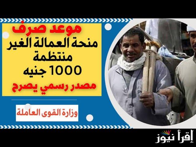 بالزيـــادة.. موعد صرف منحة العمالة غير المنتظمة في رمضان 2025 والخطوات اللازمة للتقديم عبر موقع وزراه العمل