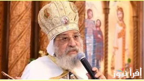 تواضروس: البابا فرنسيس دعا للسلام في جميع أنحاء العالم