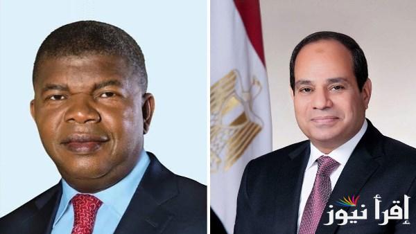 الرئيس السيسي ورئيس أنجولا يوقعان مذكرات تفاهم لتعزيز التعاون المشترك