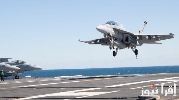 تحطم طائرة F-18 من حاملة طائرات في البحر الأحمر
