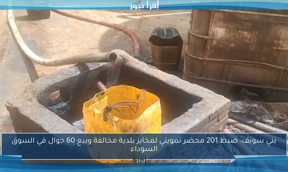 بني سويف: ضبط 201 محضر تمويني لمخابز بلدية مخالفة وبيع 60 جوال في السوق السوداء