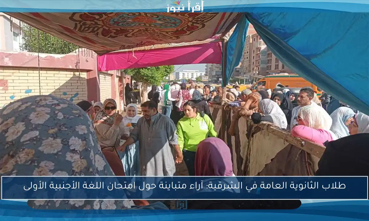 طلاب الثانوية العامة في الشرقية: آراء متباينة حول امتحان اللغة الأجنبية الأولى