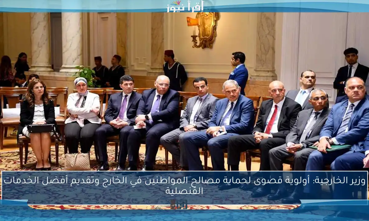 وزير الخارجية: أولوية قصوى لحماية مصالح المواطنين في الخارج وتقديم أفضل الخدمات القنصلية