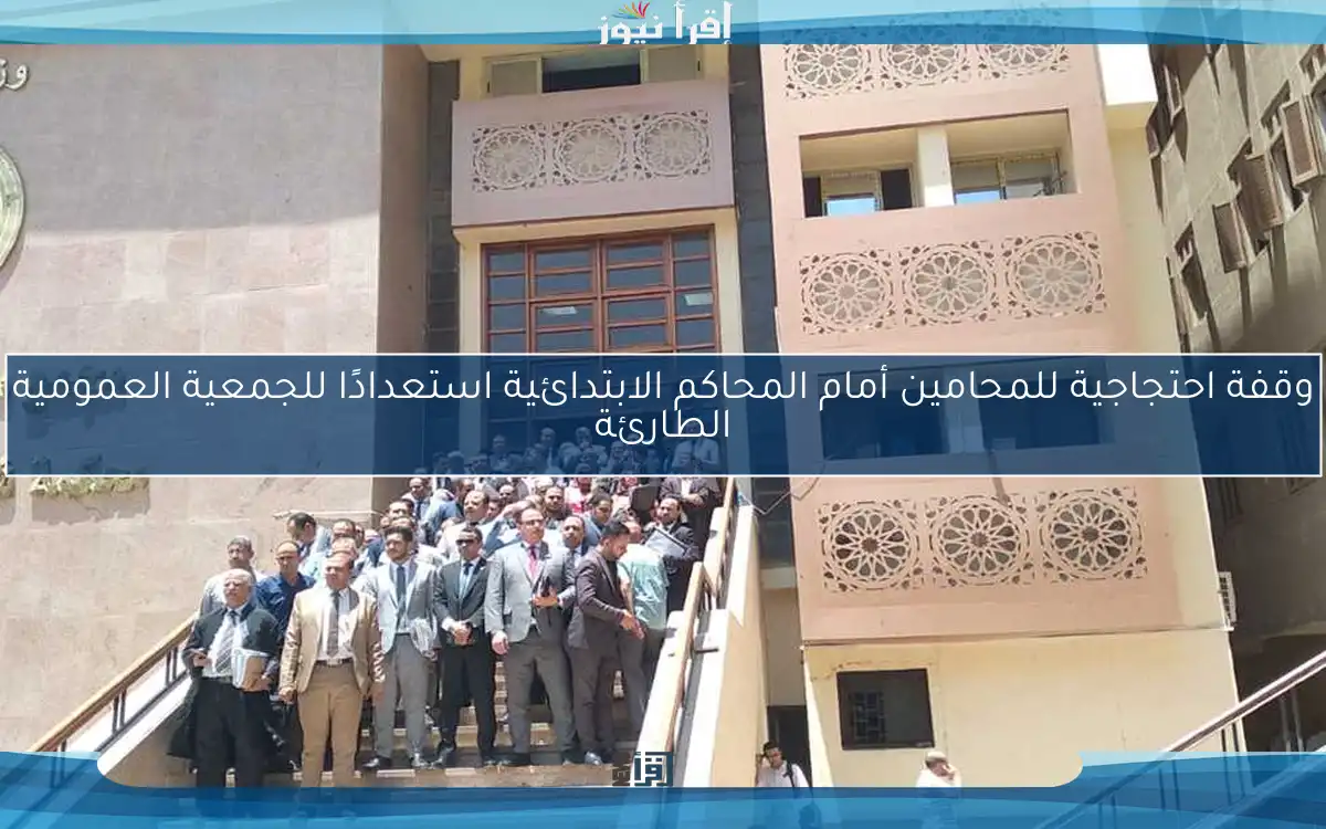 وقفة احتجاجية للمحامين أمام المحاكم الابتدائية استعدادًا للجمعية العمومية الطارئة