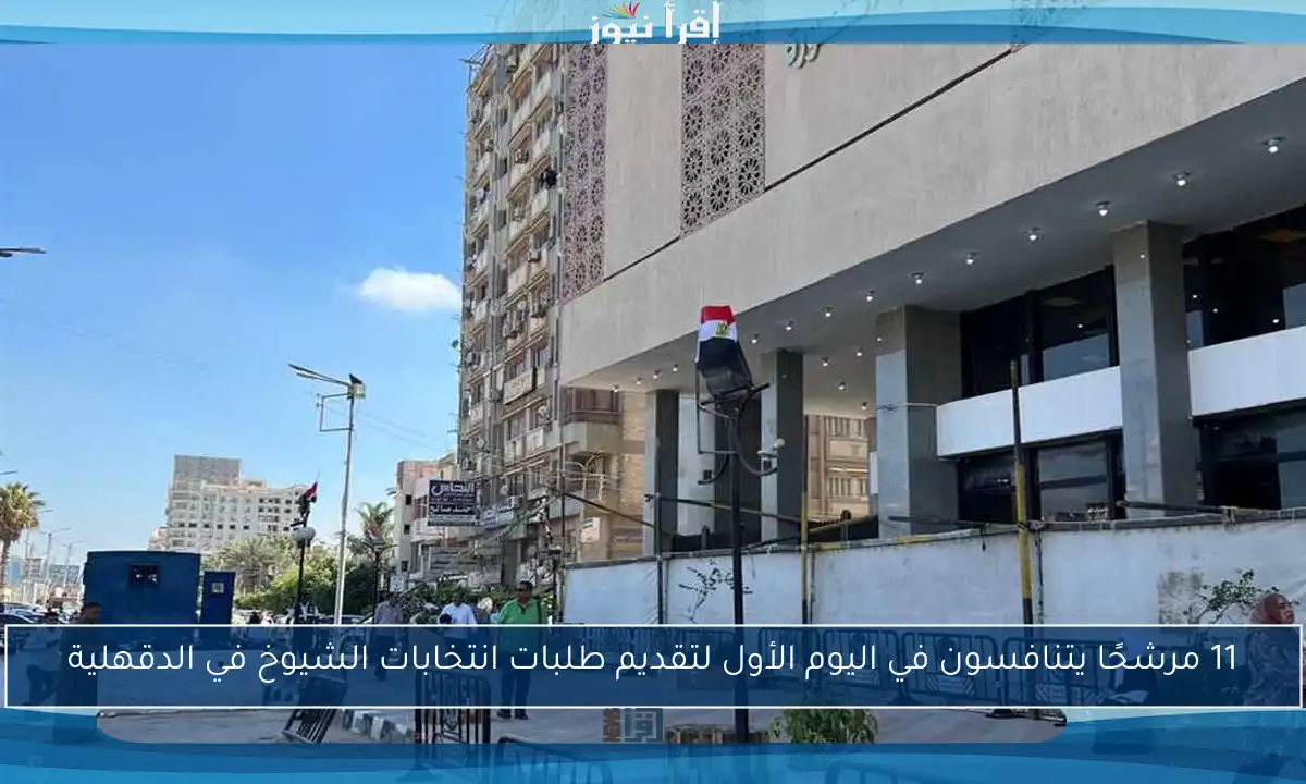 11 مرشحًا يتنافسون في اليوم الأول لتقديم طلبات انتخابات الشيوخ في الدقهلية