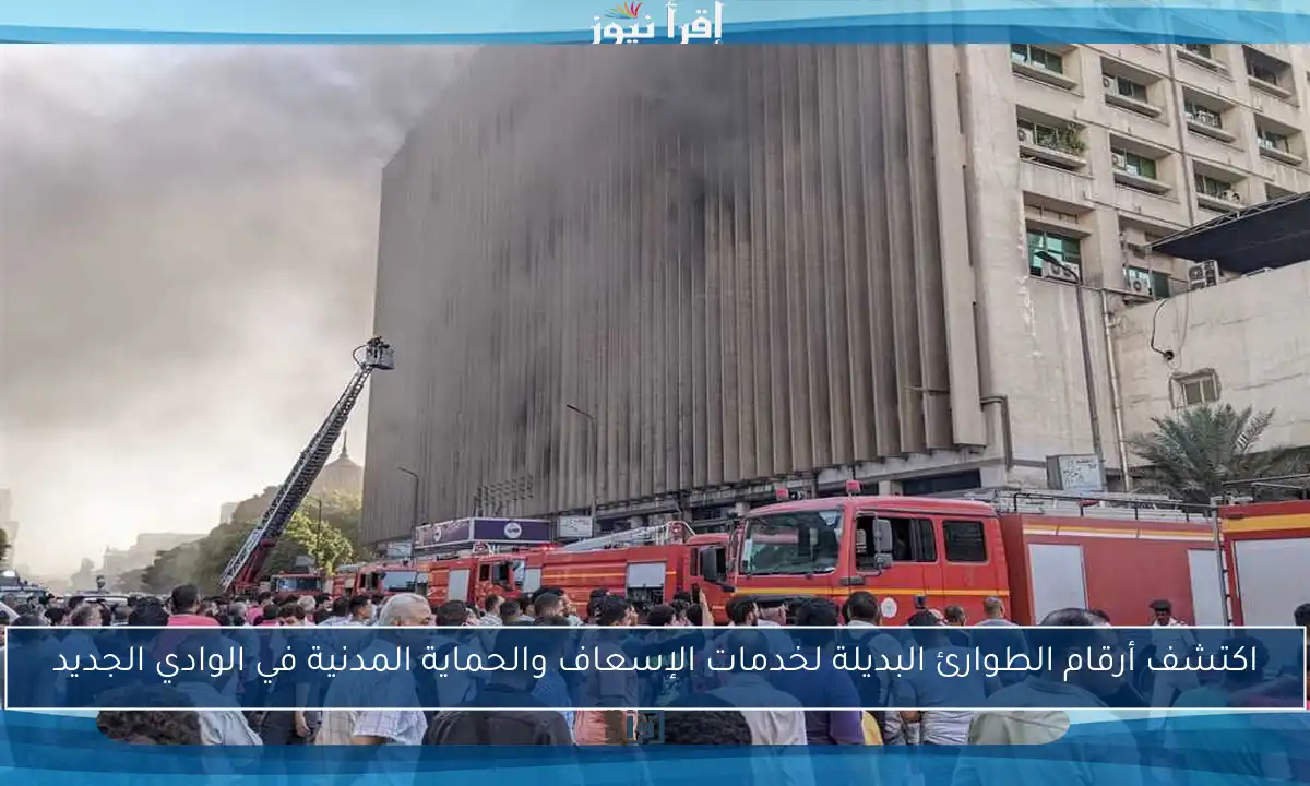 اكتشف أرقام الطوارئ البديلة لخدمات الإسعاف والحماية المدنية في الوادي الجديد
