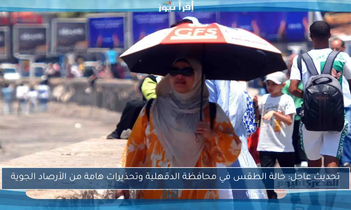 تحديث عاجل: حالة الطقس في محافظة الدقهلية وتحذيرات هامة من الأرصاد الجوية