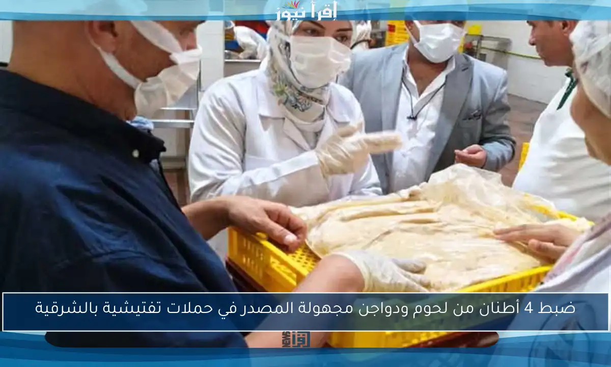 ضبط 4 أطنان من لحوم ودواجن مجهولة المصدر في حملات تفتيشية بالشرقية